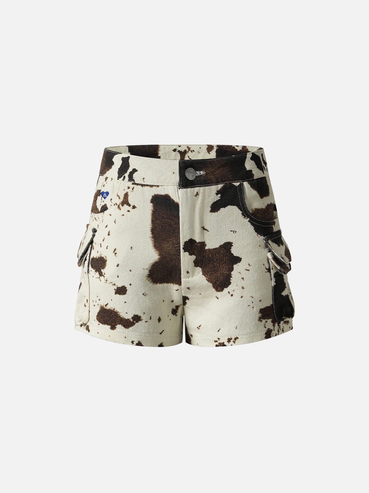 Aelfric Eden Cow Pattern Mini Jorts