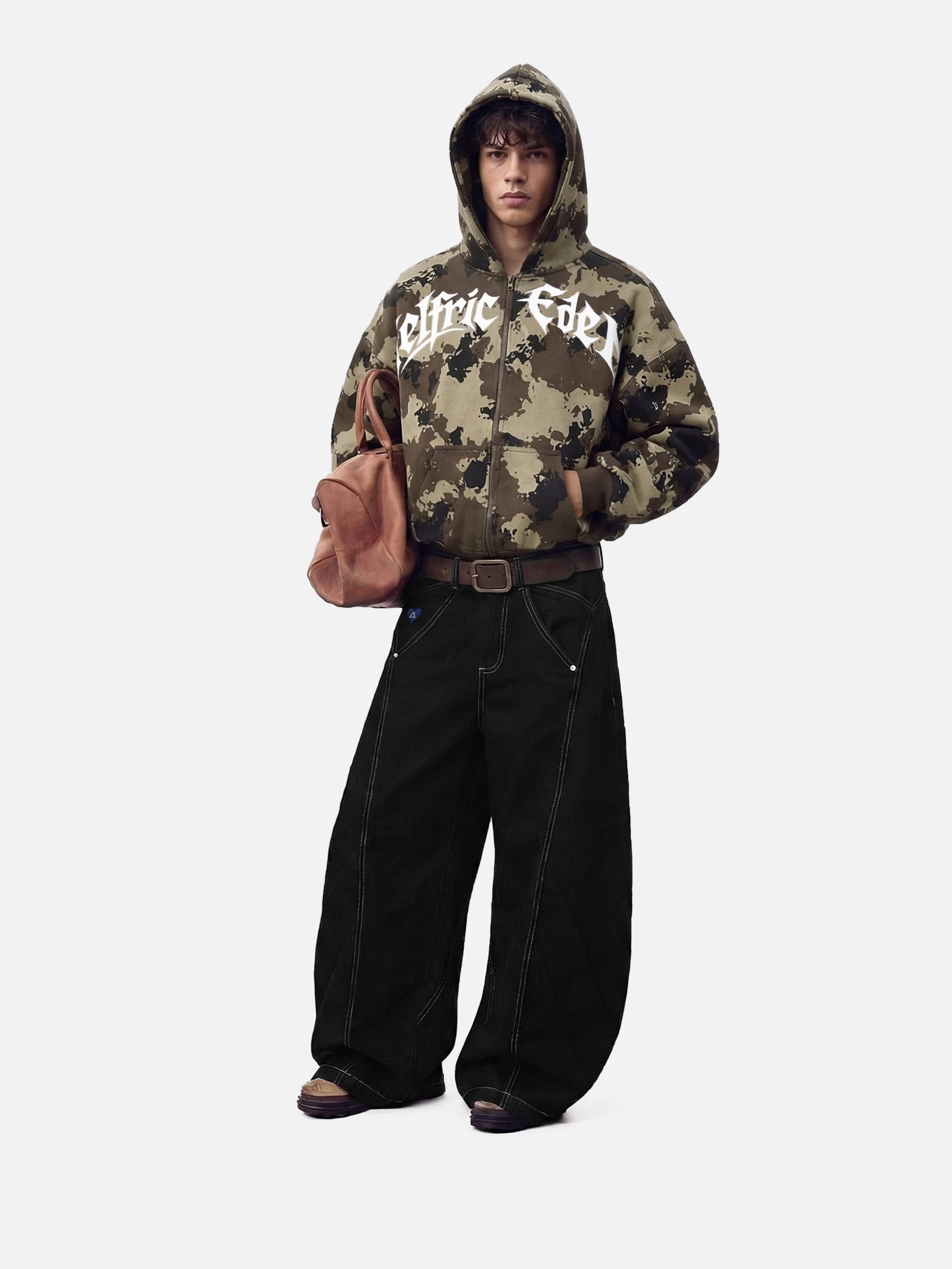 [Pre-Order] Aelfric Eden Boxy Camo Zip Up Hoodie