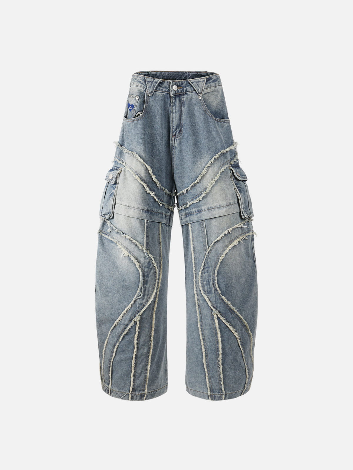 Aelfric Eden Wave Panel Baggy Barrel Jeans