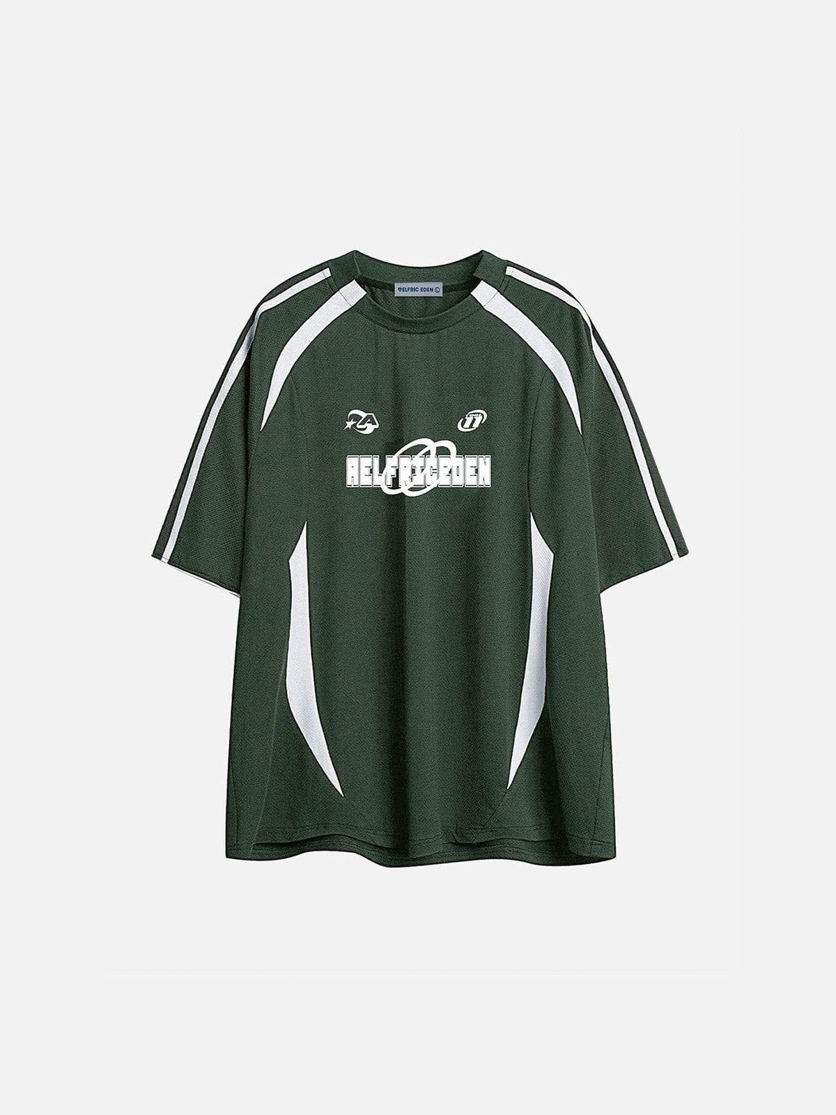 Aelfric Eden Contrast Color Stripe Soccer Jersey
