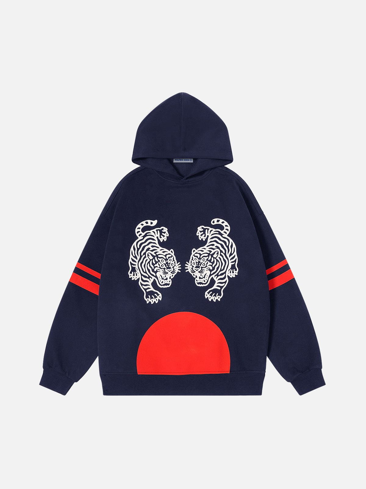 Aelfric Eden Oversized  Embroidery Tiger Hoodie
